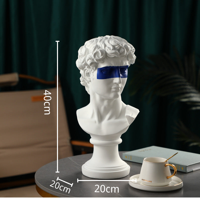 Modern Simple David Resin Statue Home Office Decoration Artifact