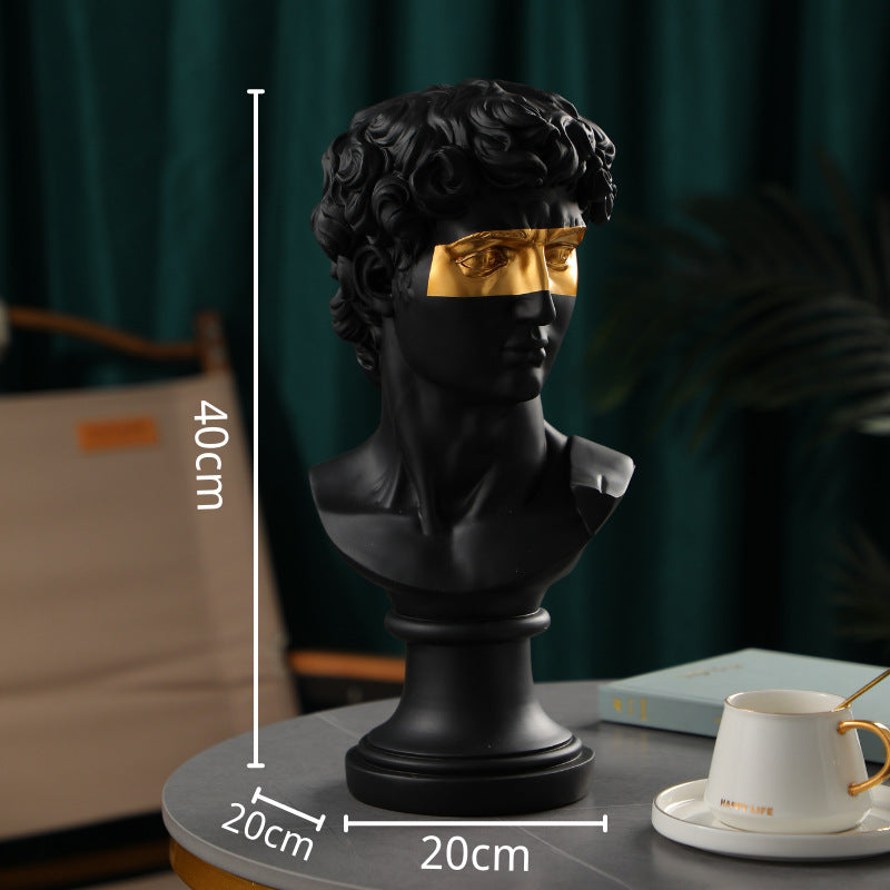 Modern Simple David Resin Statue Home Office Decoration Artifact